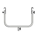 Double U fixe pour chandelle