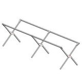 Table pliante de marché 3 niveaux aluminium 150 x 100 x 90 cm - Etalages de marché