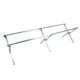 Lit de camp de marché pliant aluminium 200 x 65 x 50 cm - Lit de camp forain