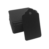 Étiquette américaine cartonnée noire 30 x 50 mm - Paquet de 500