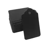 Étiquette américaine cartonnée noire 30 x 50 mm - Paquet de 500