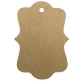 Étiquettes kraft écussons