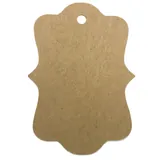 Étiquettes kraft écussons