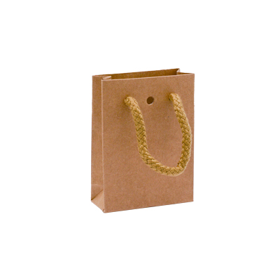 Sacs kraft Luxe - 8,1 + 3,3 x H 10,8 cm - par 20