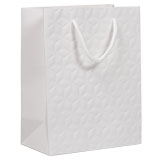 Sacs embossés blanc - moyen modèle