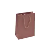 Sacs kraft vieux rose avec poignées cordelettes - 16 + 8 x H 22 cm