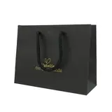 Sacs papier kraft poignées cordelettes - 22+9x17 cm - collection Épicerie Fine