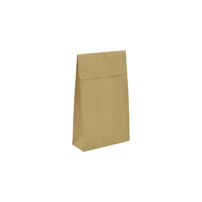 Pochette cadeau kraft brun adhésive 10+4,5x16 cm – Paquet de 50