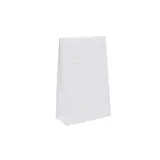 Pochette cadeau blanche mate pelliculée fermeture adhésive 10+4,5x16 cm – Paquet de 50