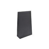 Pochette cadeau noire mate pelliculée fermeture adhésive 10+4,5x16 cm – Paquet de 50