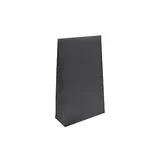 Pochette cadeau noire mate pelliculée fermeture adhésive 10+4,5x16 cm – Paquet de 50