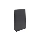 Pochette cadeau noire mate pelliculée fermeture adhésive 10+4,5x16 cm – Paquet de 50