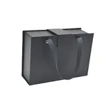 Boîtes cadeaux aimantées - noir mat -  25 x 18 x 8,5 cm – Paquet de 5