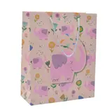 Sac papier motif éléphants 26x12x32 cm – Paquet de 20