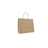 Sacs kraft bruns à poignées torsadées 24 x 10 x 21 cm – Paquet de 100