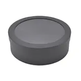 Boîtes rondes noires fenêtre 21x7cm – Paquet de 4