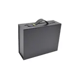 Boites cadeaux carton noires avec poignée 24x18,2x8cm – Paquet de 5