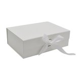 Boites cadeau carton blanches avec ruban 28,2x20,2x9,2cm – Paquet de 5