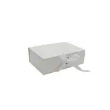 Boites cadeau carton blanches avec ruban 28,2x20,2x9,2cm – Paquet de 5