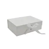 Boites cadeau carton blanches avec ruban 33,5x26x15cm – Paquet de 5