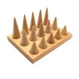 Présentoir à bagues 15 cônes en bois