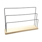 Présentoirs à bijoux 3 niveaux bois / métal 43 x 11 x 24 cm