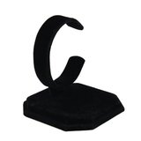 Présentoir montre floqué noir