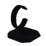 Présentoir montre floqué noir