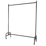 Portant vêtement droit fixe noir 120 x 40 x H 160 cm - Portant vêtement pro