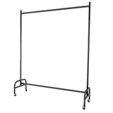 Portant vêtement droit fixe noir 120 x 40 x H 160 cm - Portant vêtement pro