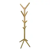Porte-manteaux perroquet bambou 176 cm 8 patères Design arbre