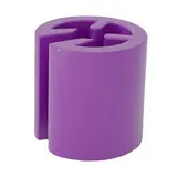Marque taille neutre violet ø 1 x 1 cm - Indicateur de taille pour cintre - Paquet de 100