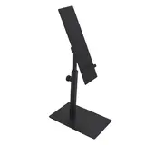 Présentoir chaussure réglable en métal noir H 15 / 22 cm – Support chaussure inclinable pour vitrine et comptoir