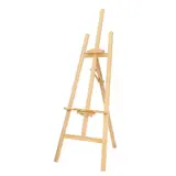 Chevalet trépied en bois brut