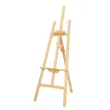 Chevalet trépied en bois brut 145 cm