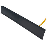 Porte étiquette adhésif profilé noir 40 x 1320 mm - Porte-étiquettes pour tablettes