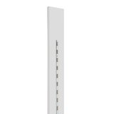 Moulure bois avec crémaillère centrale 12 x 240 cm pas de 50 mm - Blanc - Étagère magasin