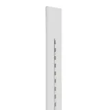 Moulure bois avec crémaillère centrale 12 x 240 cm pas de 50 mm - Blanc - Étagère magasin