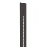 Moulure bois avec crémaillère centrale 12 x 240 cm pas de 50 mm - Noir - Étagère magasin