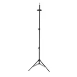 Support trépied pour gel hydroalcoolique H 154 cm - Support pour flacon - Métal noir