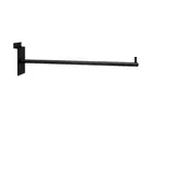 Bras droit noir sablé- L 30 cm - tube ø 10 mm - pour panneaux rai