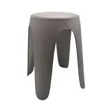Tabouret design empilable marron 47cm avec assise rembourrée - Usage Pro (Commerce & CHR)