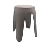 Tabouret design empilable marron 47cm avec assise rembourrée - Usage Pro (Commerce & CHR)