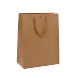 Sacs kraft luxe bruns poignées cordelette 25+13x33 cm 170g/m² – Paquet de 10