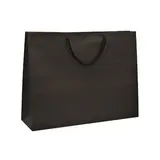 Sacs kraft luxe noirs poignées cordelette 52+16x40 cm 190g/m² – Paquet de 10