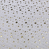 Papier cadeau à effets blanc embossé étoiles dorure à chaud 70 cm x 50 m 80 g/m² – le rouleau