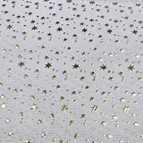 Papier cadeau à effets blanc embossé étoiles dorure à chaud 70 cm x 50 m 80 g/m² – le rouleau