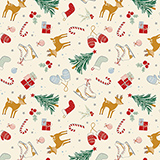 Papier cadeau Hiver enchanté multicolore 70 cm x 50 m 80 g/m² 