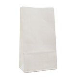Sac SOS kraft blanc 13,5 + 7 x 24 cm, paquet de 250