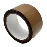 Ruban adhésif polypropylène silencieux havane 50 mm x 66 m - Ruban adhésif emballage - Lot de 6